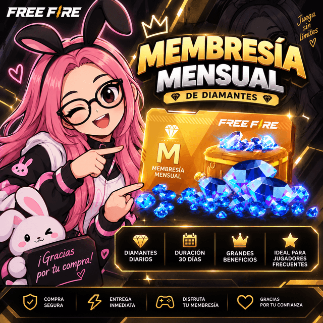 Tarjeta Mensual de Free Fire